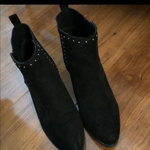 Black studded boots